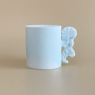 コーヒーカップ(白藍‐シラアイ・万年茸)