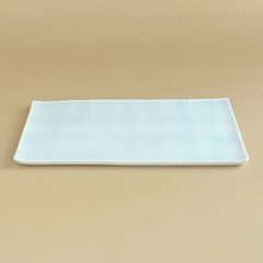 アジ皿（白藍‐シラアイ）