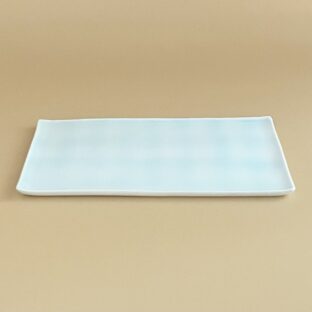 アジ皿（白藍‐シラアイ）