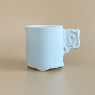 コーヒーカップ(白藍‐シラアイ・紋章)